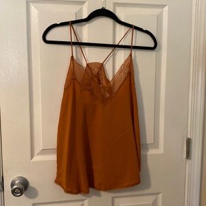 LoveStitch orange lace cami